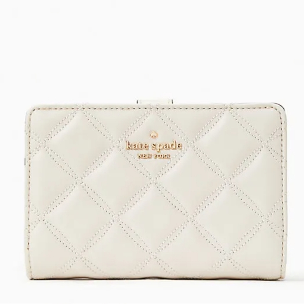 Kate Spade Quilted Cream Wallet